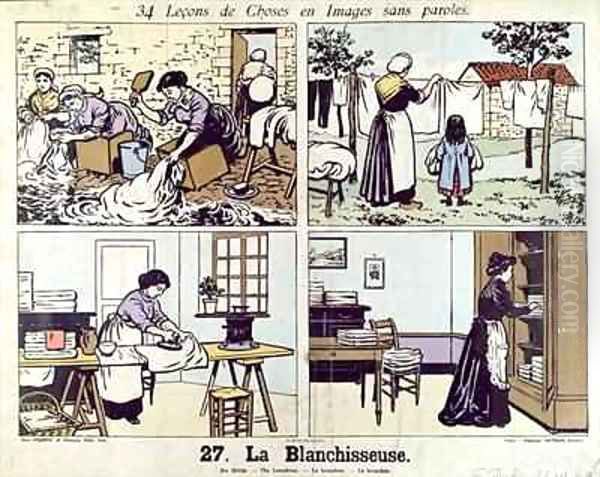 The Washerwoman Oil Painting by Fernand and Perrot, Jean Fau