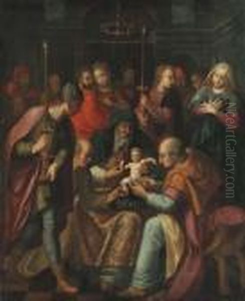 The Circumcision Oil Painting by Otto van Veen