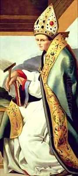 St Blaise Oil Painting by Pedro Fernandez de Cordoba