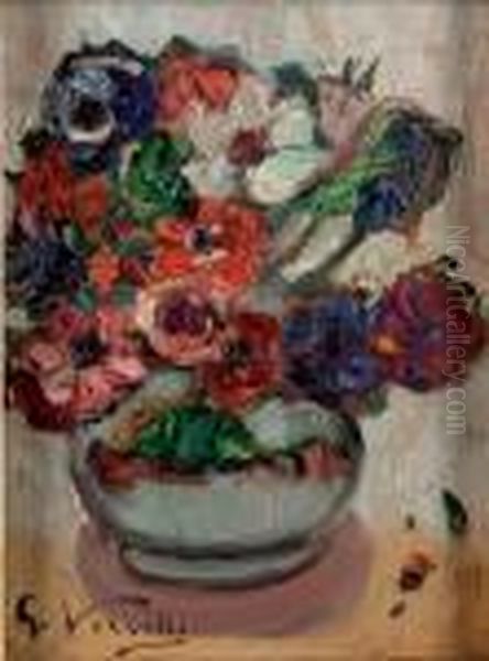 Anemoni Oil Painting by Giulio Romano Vercelli