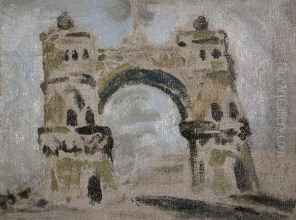Arco Del Castillo Oil Painting by Miguel Carlos Victorica
