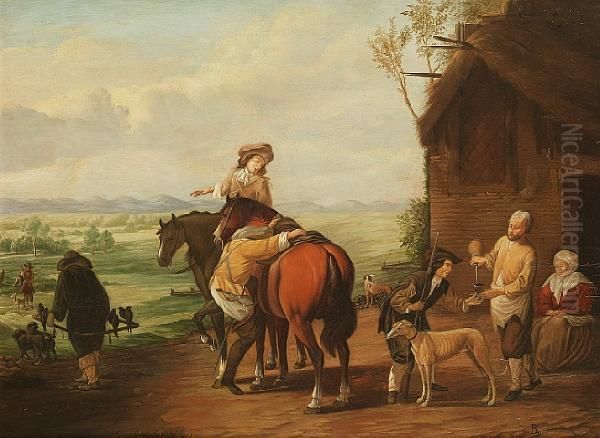 A Rest During The Hunt Oil Painting by Jan Victors