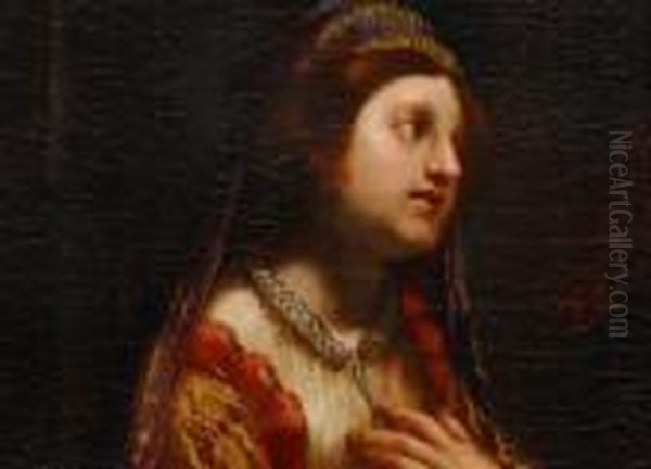 Der Jugendliche Samuel Wird Von Seiner Mutter Dem Hohepriester Eli Ubergeben Oil Painting by Jacopo Vignali