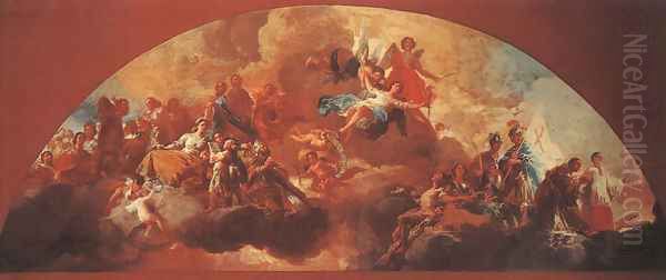 Virgin Mary As Queen Of Martyrs Oil Painting by Francisco Goya Fuendetodos