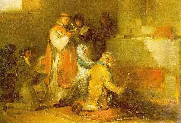 The Ill Matched Couple Oil Painting by Francisco De Goya y Lucientes