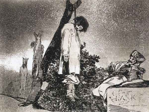 Here neither Oil Painting by Francisco Goya Fuendetodos