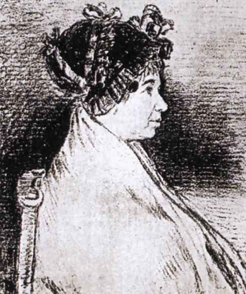 Josefa Bayeu Oil Painting by Francisco Goya Fuendetodos