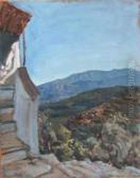 Paesaggio Oil Painting by Eugenio Viti