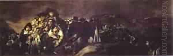A Pilgramige To San Isido 1820-23 Oil Painting by Francisco De Goya y Lucientes