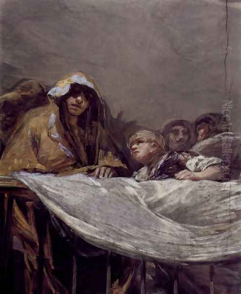 The Legende of St. Anthony of Padua (Detail) 1 Oil Painting by Francisco Goya Fuendetodos