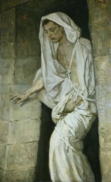 Lazarus. Oil Painting by Eduard Karl Franz von Gebhardt