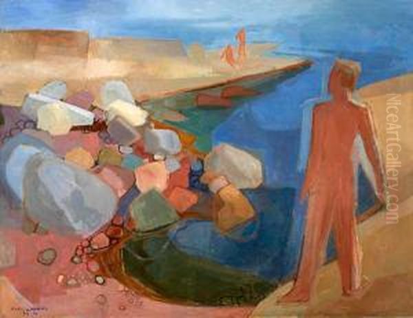 Sommerlandskap Oil Painting by Carl Von Hanno
