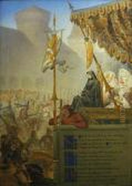 The Procession Oil Painting by Sir Hubert von Herkomer