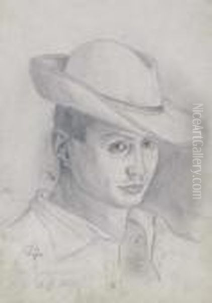 Mein Spiegelbild Oil Painting by Constantin Von Mitschke Collande