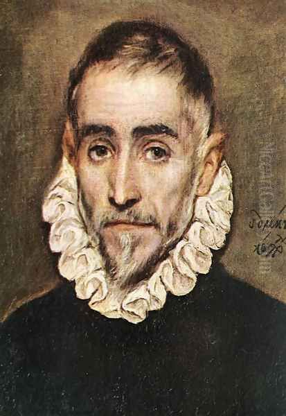 Portrait of an Elder Nobleman Oil Painting by El Greco (Domenikos Theotokopoulos)