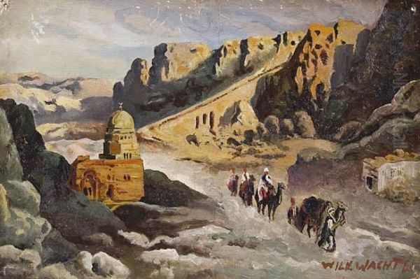 Karawana, Po 1922 Oil Painting by Wilhelm Wachtel