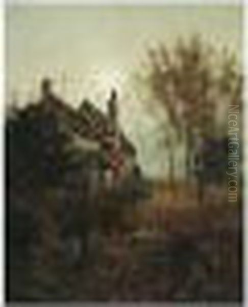Reposing In Decay Serene Oil Painting by Edward Wilkins Waite