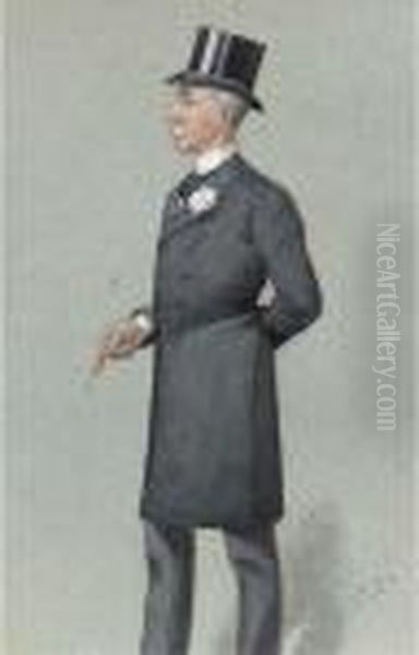 Sir Lewis Mciver Oil Painting by Leslie Mathew Ward