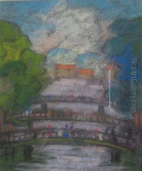 The Bridges Oil Painting by Elizabeth Fisher Washington
