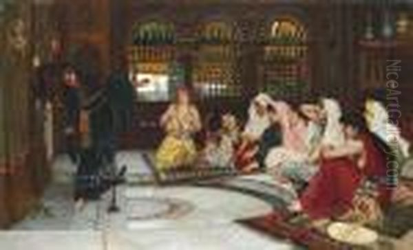 Consulting The Oracle Oil Painting by John William Waterhouse