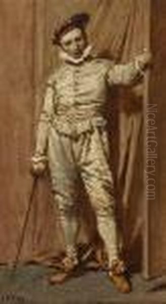 A Shakespearian Actor Oil Painting by John Dawson Watson