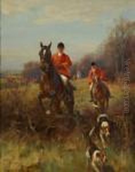 A Fine Hunting Morn Oil Painting by John Sanderson Wells