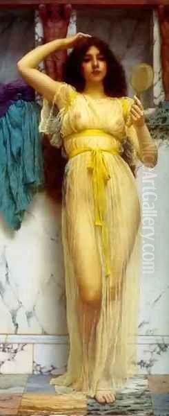 The Necklace 1914 Oil Painting by John William Godward