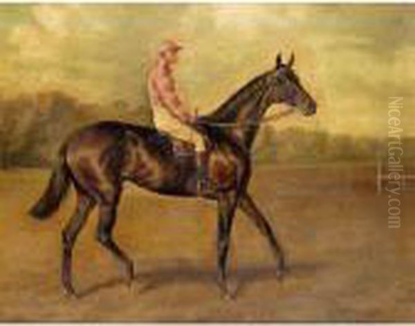Ladas With Jockey Up Oil Painting by Of John Alfred Wheeler
