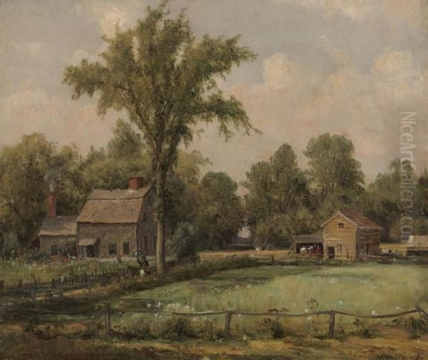 June, Paradise Valley Oil Painting by Thomas Worthington Whittredge