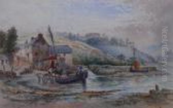 Estuary Scene Oil Painting by Harry Williams