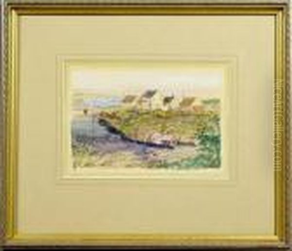 Sluice Way Oil Painting by George Hand Wright