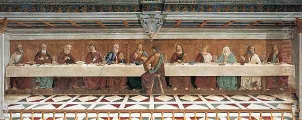 Last Supper 1476 Oil Painting by Domenico Ghirlandaio