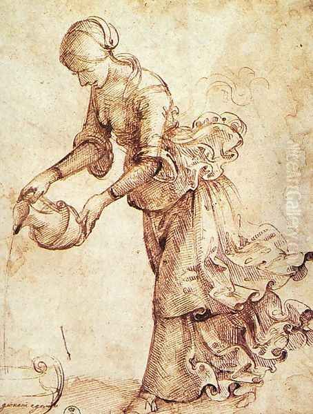 Study c. 1486 Oil Painting by Domenico Ghirlandaio
