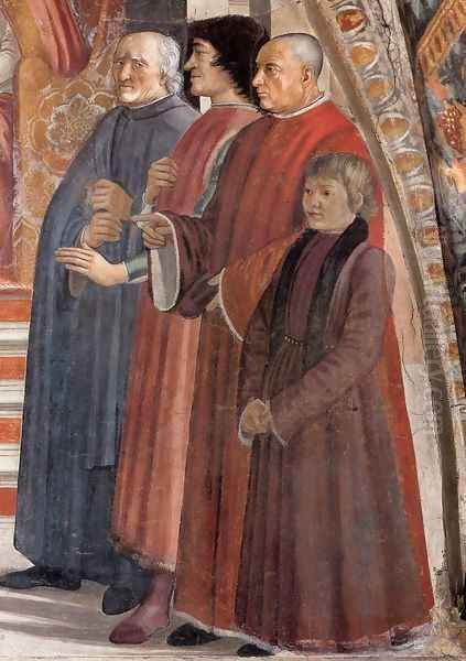 Confirmation of the Rule (detail 3) 1482-85 Oil Painting by Ghirlandaio Domenico