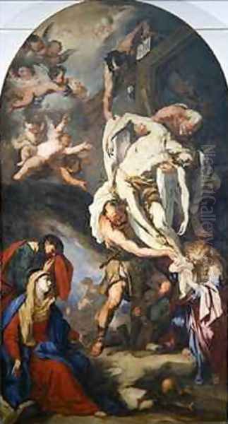 The Deposition Oil Painting by Luca Giordano
