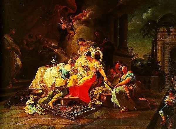 Birth of the Virgin Oil Painting by Luca Giordano