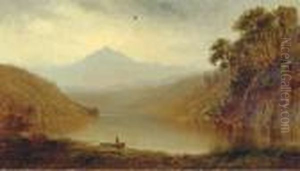 Misty Autumn Morning Oil Painting by Harvey Otis Young
