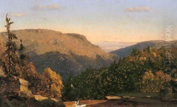 Twilight Park Oil Painting by Sanford Robinson Gifford