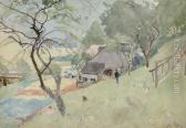 Obstgarten Oil Painting by Eduard Zetsche