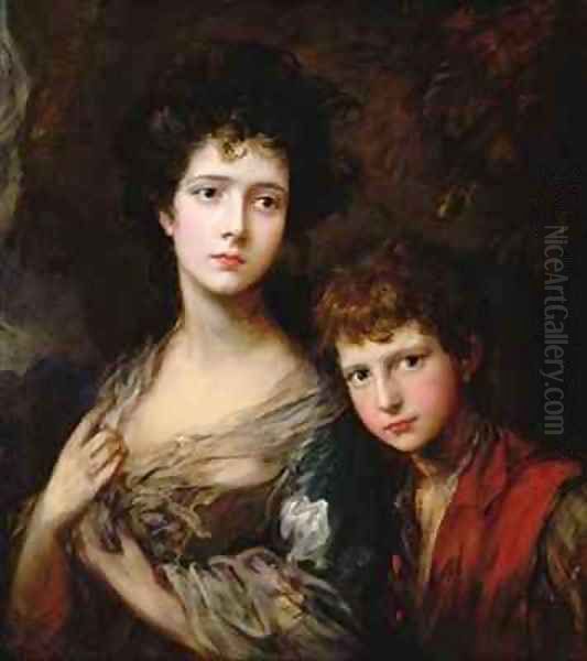 Elizabeth and Thomas Linley Oil Painting by Thomas Gainsborough