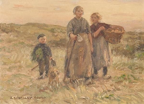 At The End Of The Day Oil Painting by Jan Zoetelief Tromp