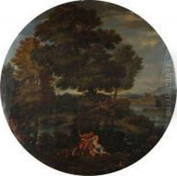 Venus Et Adonis Oil Painting by Francesco Albani