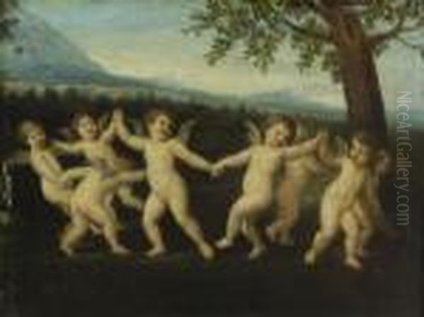 Puttenreigen. Oil Painting by Francesco Albani