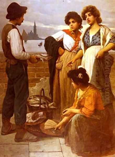 Portrait Of Yakov Merkulov 1855 Oil Painting by Nikolai Nikolaevich Ge
