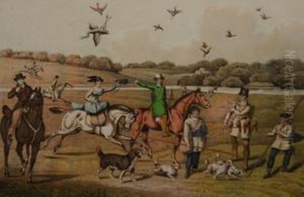 Hawking Oil Painting by Henry Thomas Alken