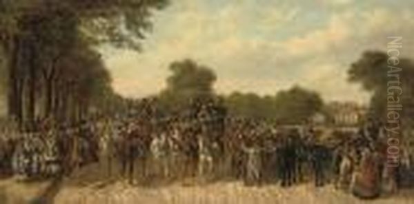Return From The Derby Oil Painting by Henry Thomas Alken