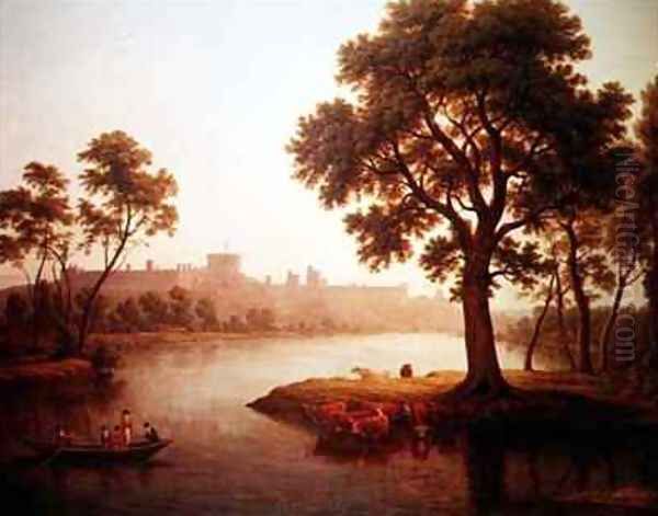 Windsor Castle Oil Painting by John Glover