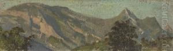 Rigi-scheidegg Mit Vitznauerstock Oil Painting by Albert Anker