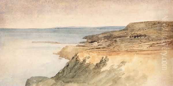 Lyme Regis, Dorset Oil Painting by Thomas Girtin