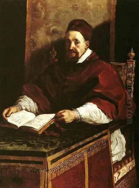Portrait of Paul Gregory XV Oil Painting by Giovanni Francesco Barbieri